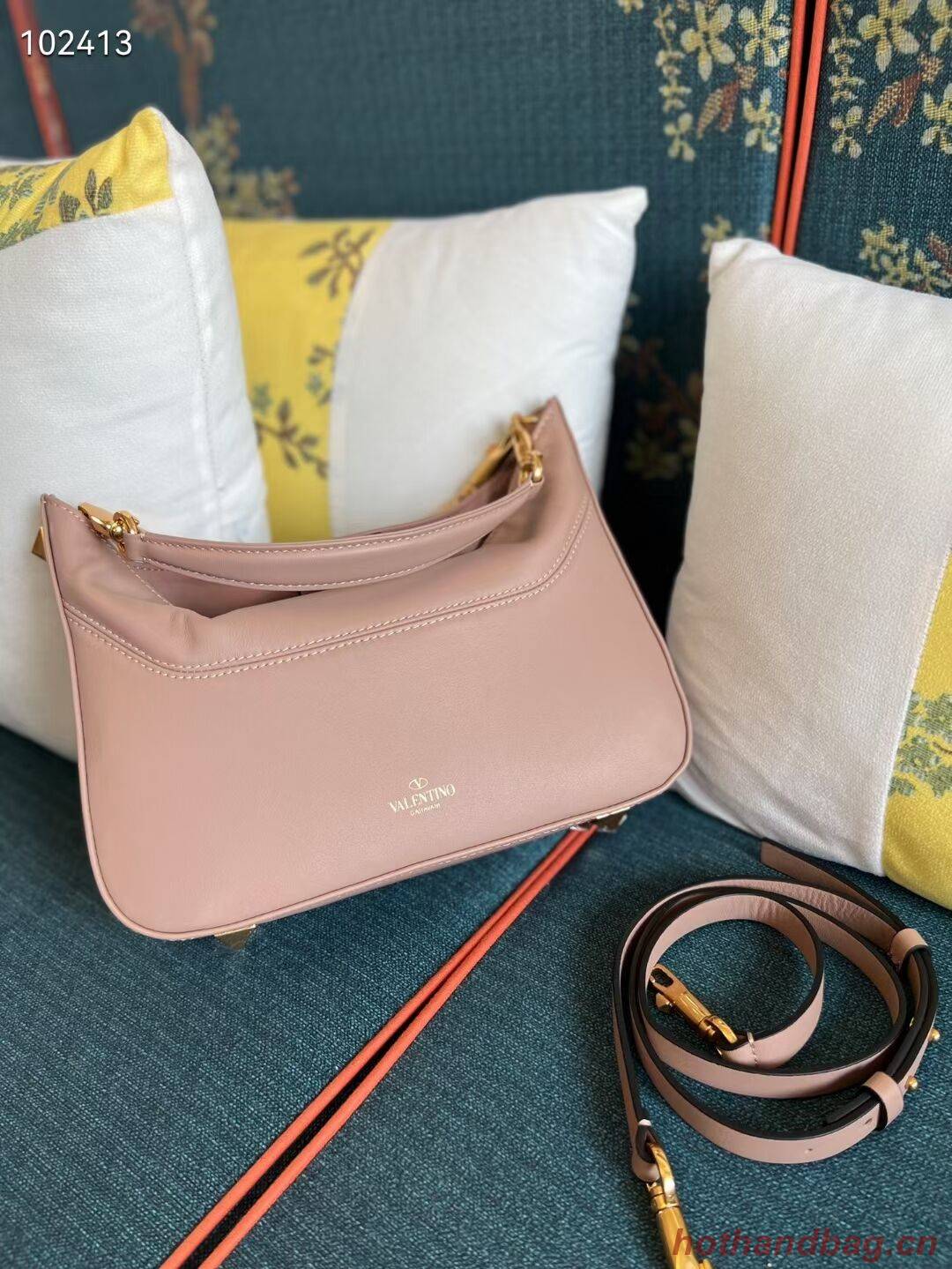 VALENTINO GARAVANI Loco Calf leather bag V2028 pink VALENTINO GARAVANI Loco Calf leather bag V2028 pink