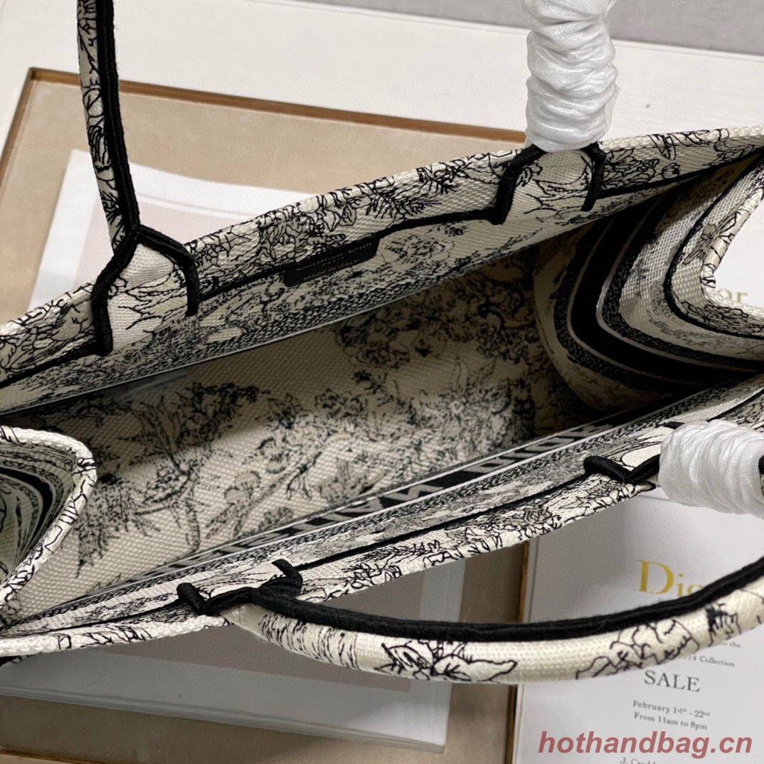 DIOR BOOK TOTE BAG DRAGONFLY DE JOUY M1286Z Black DIOR BOOK TOTE BAG DRAGONFLY DE JOUY M1286Z Black