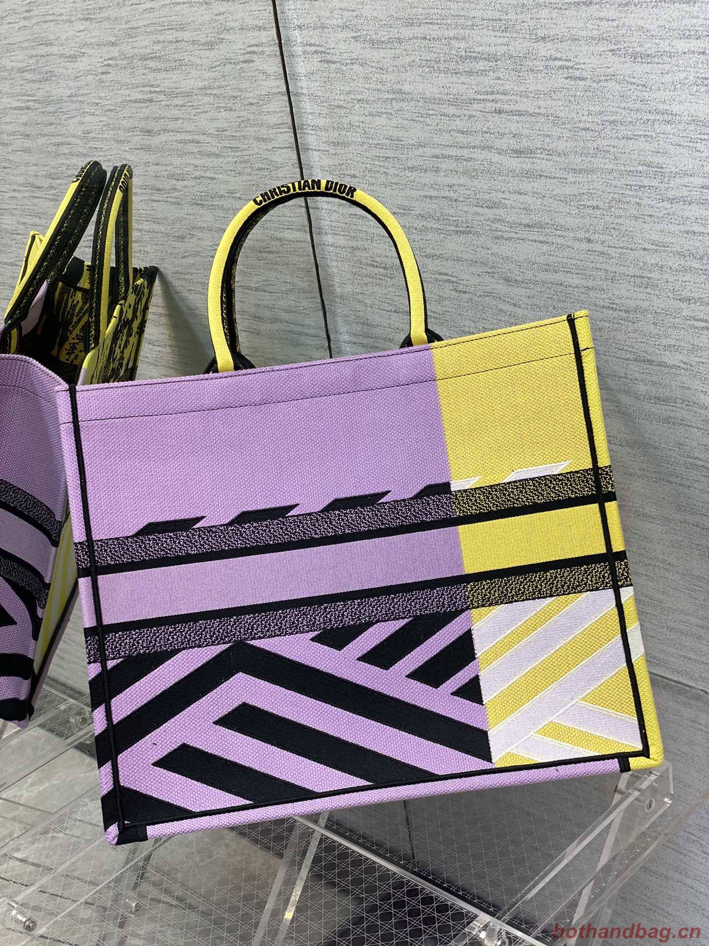 DIOR BOOK TOTE BAG TOILE DE JOUY M1286-27 yellow DIOR BOOK TOTE BAG TOILE DE JOUY M1286-27 yellow