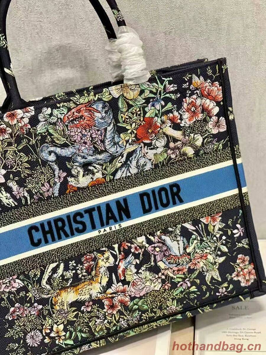 DIOR BOOK TOTE Embroidery C1286-29 black DIOR BOOK TOTE Embroidery C1286-29 black