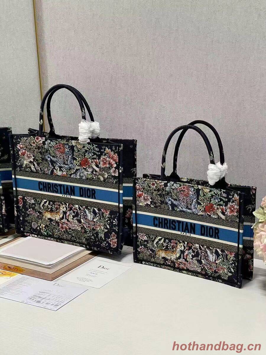 DIOR BOOK TOTE Embroidery C1286-29 black DIOR BOOK TOTE Embroidery C1286-29 black