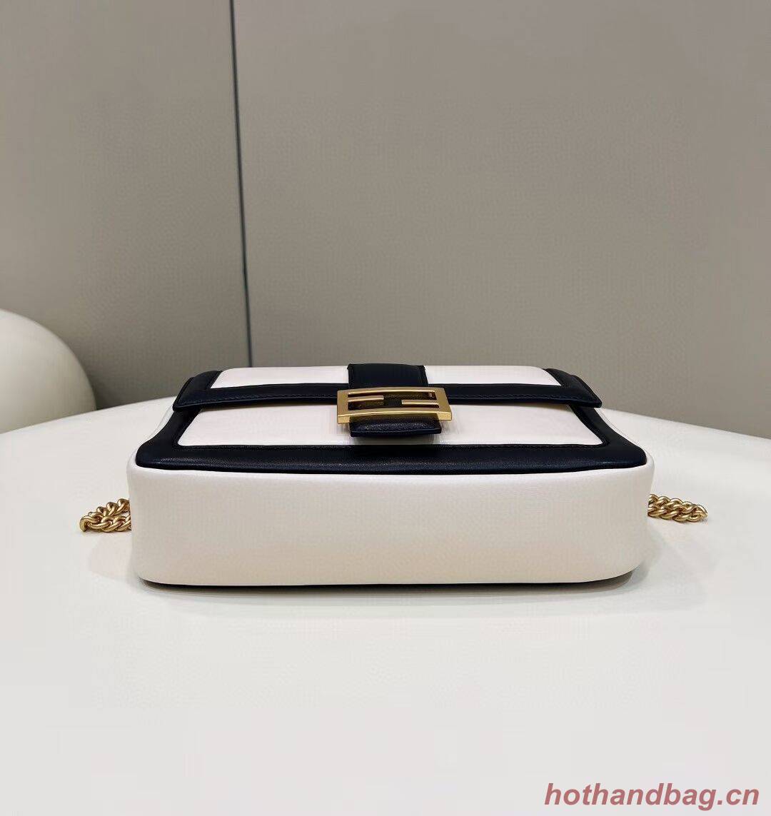 Fendi Baguette Sheepskin bag 8BR6550 Cream & black Fendi Baguette Sheepskin bag 8BR6550 Cream & black