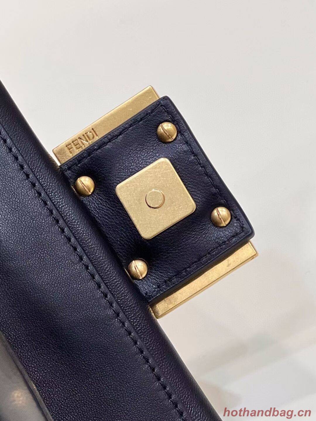 Fendi Baguette Sheepskin bag 8BR6551 black Fendi Baguette Sheepskin bag 8BR6551 black