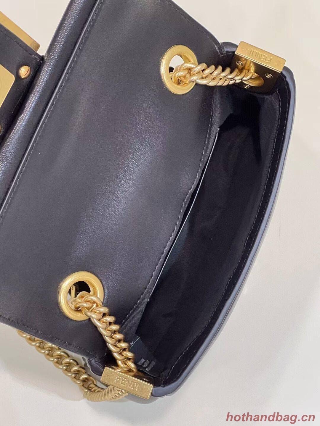 Fendi Baguette Sheepskin bag 8BR6551 black Fendi Baguette Sheepskin bag 8BR6551 black