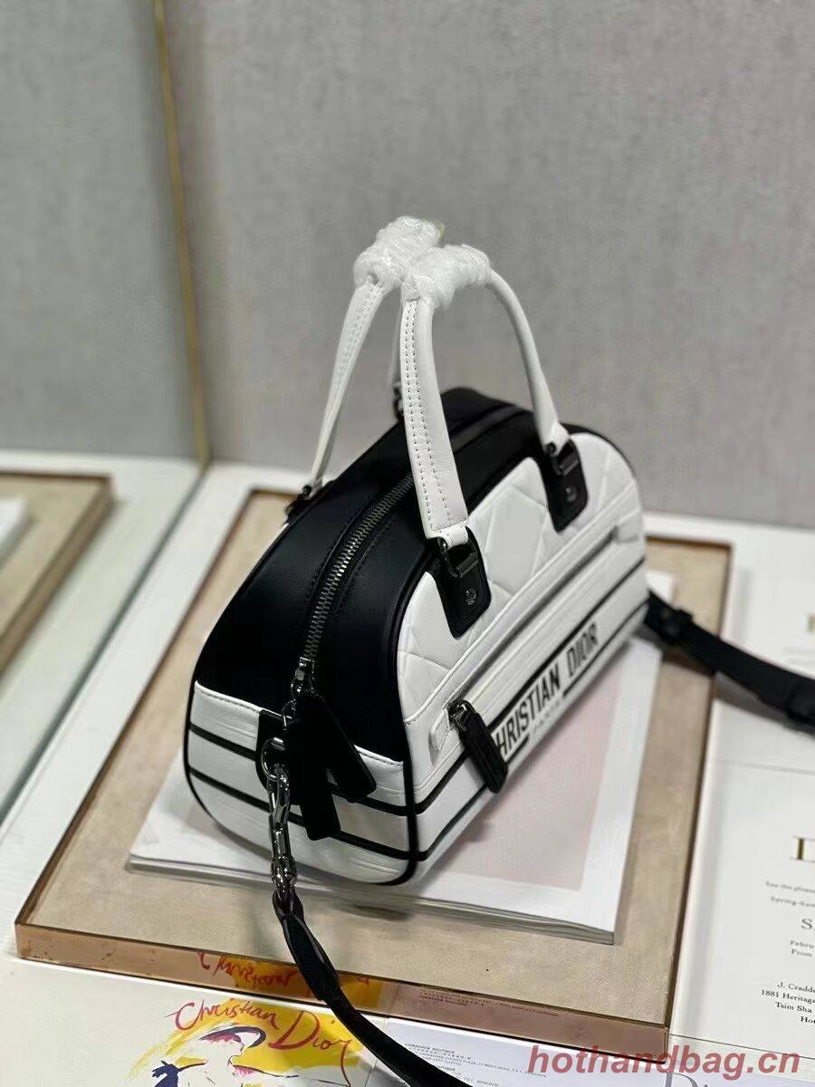 DIOR medium Embossing leather tote Bag C9178A white DIOR medium Embossing leather tote Bag C9178A white