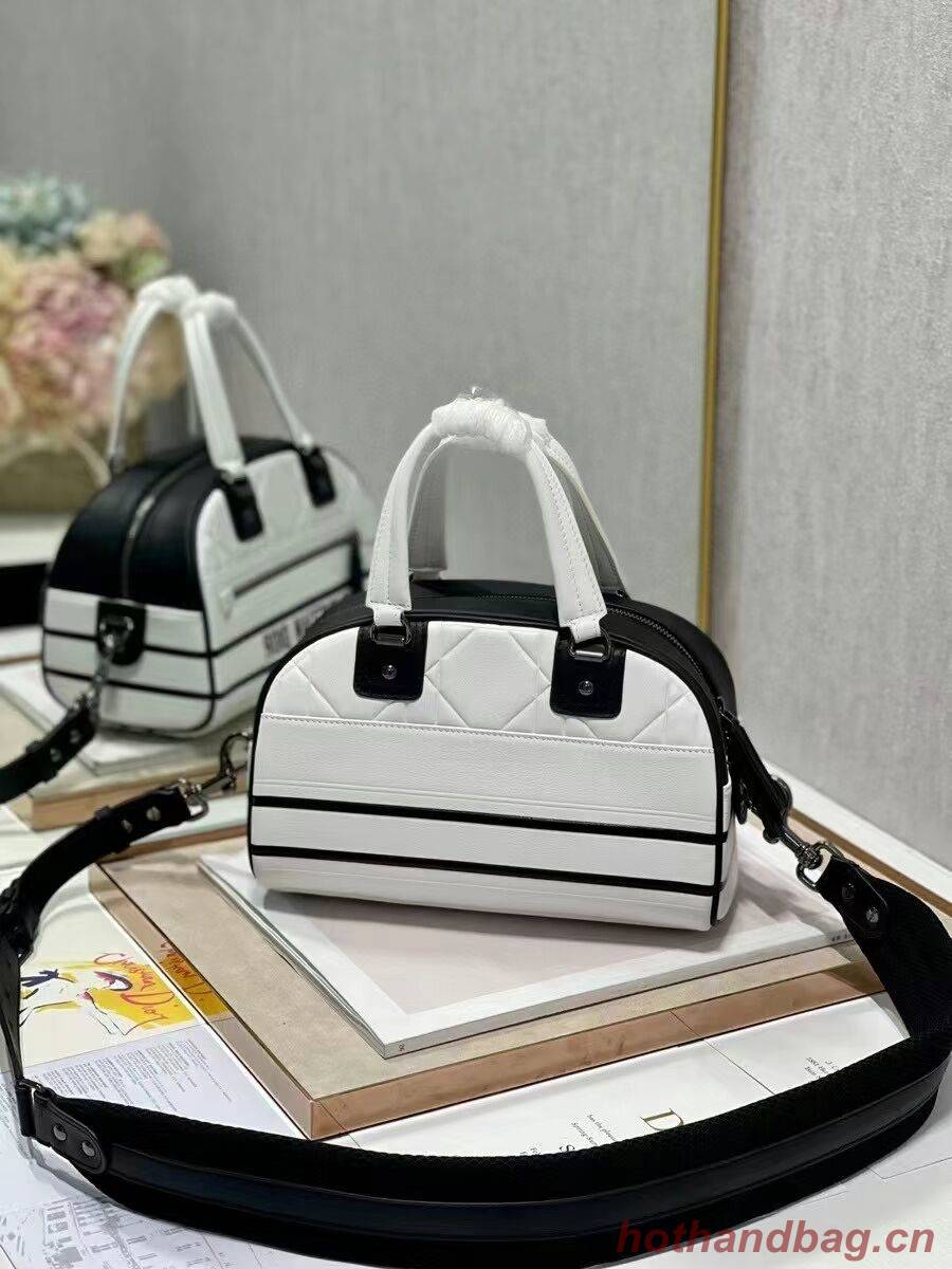 DIOR medium Embossing leather tote Bag C9178A white DIOR medium Embossing leather tote Bag C9178A white
