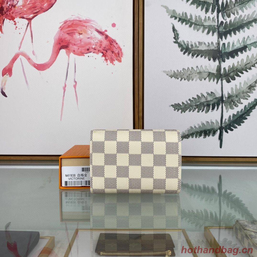 Louis Vuitton Monogram Denim Victorine ZOE WALLET N64022 Pink & Gold-Tone Louis Vuitton Monogram Denim Victorine ZOE WALLET N64022 Pink & Gold-Tone