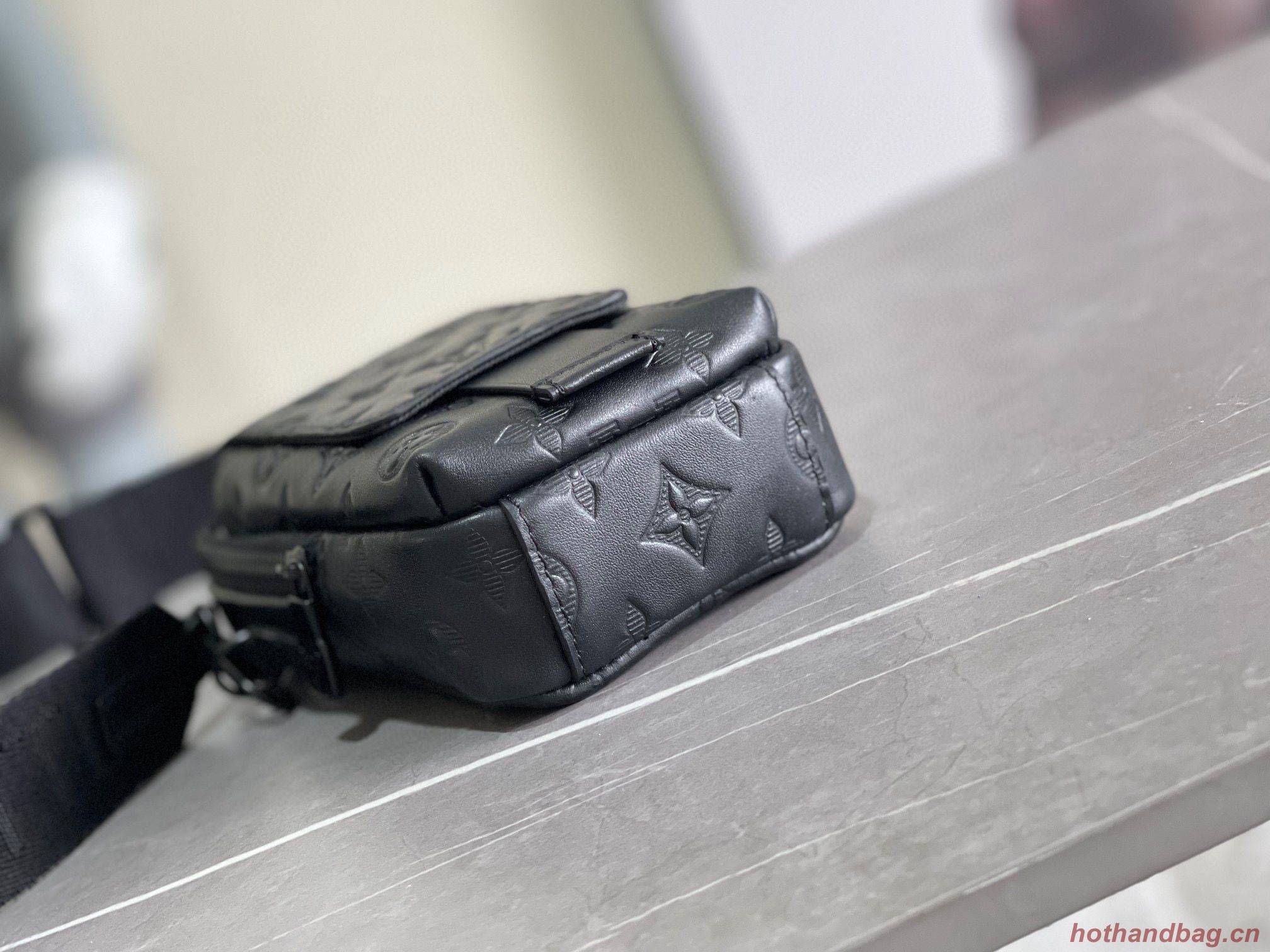 Louis Vuitton Monogram Empreinte Double Phone Pouch NM M81323 Black Louis Vuitton Monogram Empreinte Double Phone Pouch NM M81323 Black