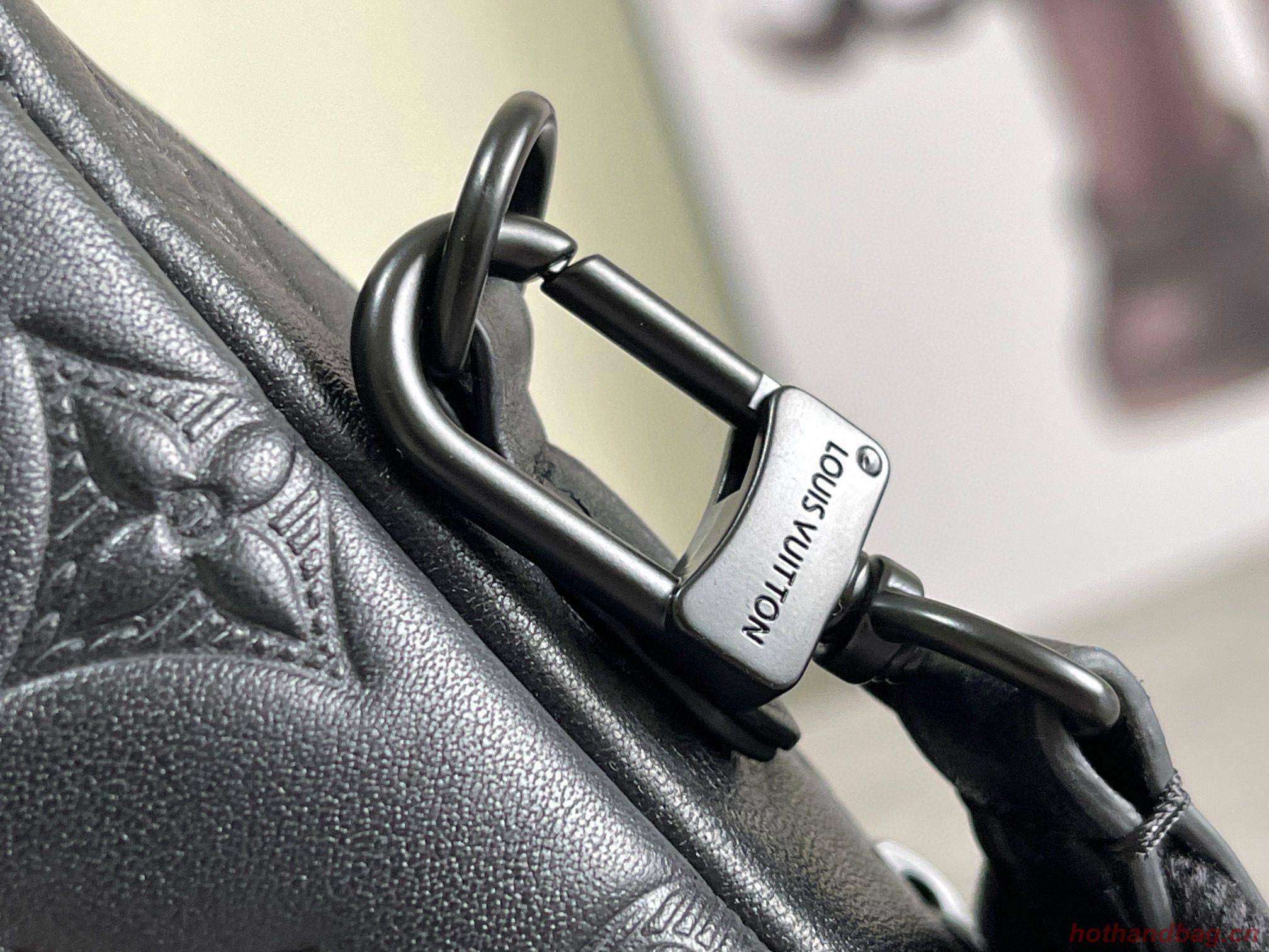 Louis Vuitton Monogram Empreinte Double Phone Pouch NM M81323 Black Louis Vuitton Monogram Empreinte Double Phone Pouch NM M81323 Black