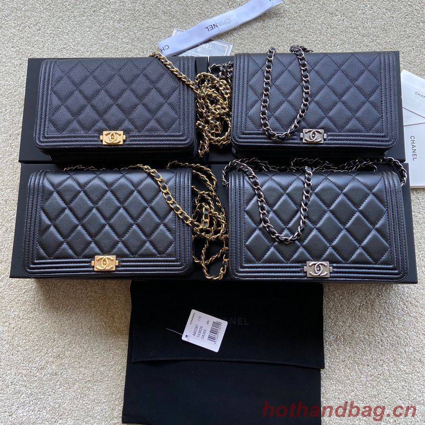 BOY CHANEL Original Wallet on Chain A80287 black BOY CHANEL Original Wallet on Chain A80287 black