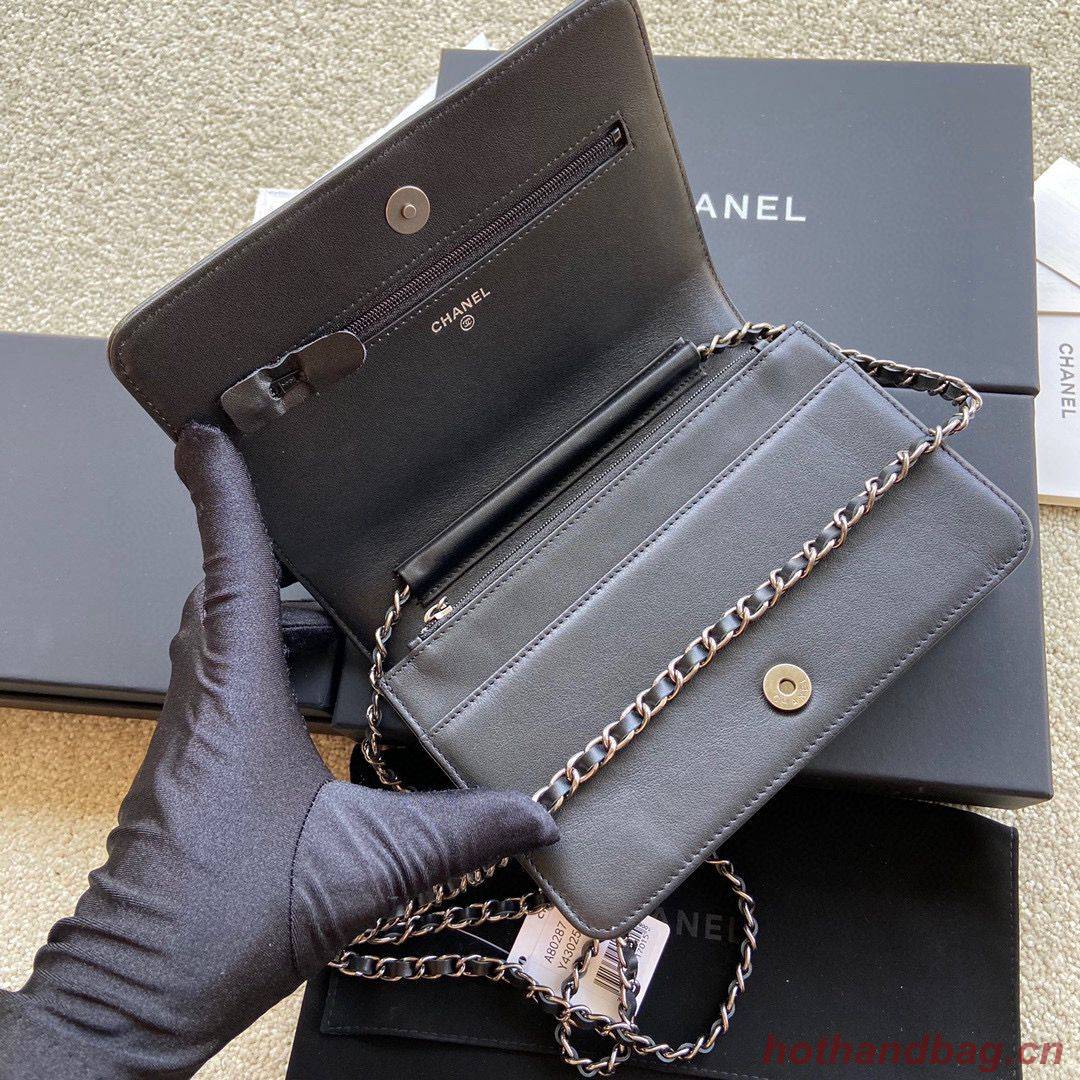 BOY CHANEL Original Wallet on Chain A80287 black BOY CHANEL Original Wallet on Chain A80287 black