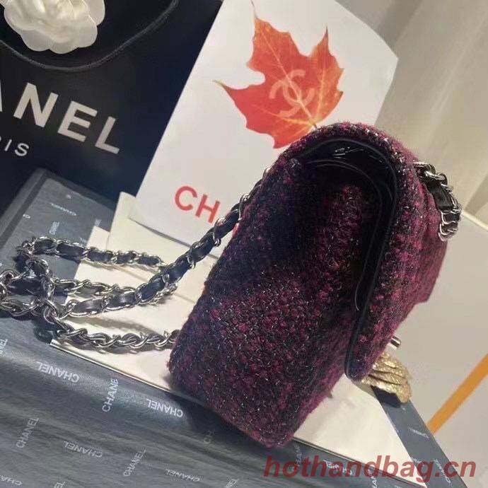 Chanel 2.55 Flap Bag 1112 Wine with Silver Hardware Chanel 2.55 Flap Bag 1112 Wine with Silver Hardware