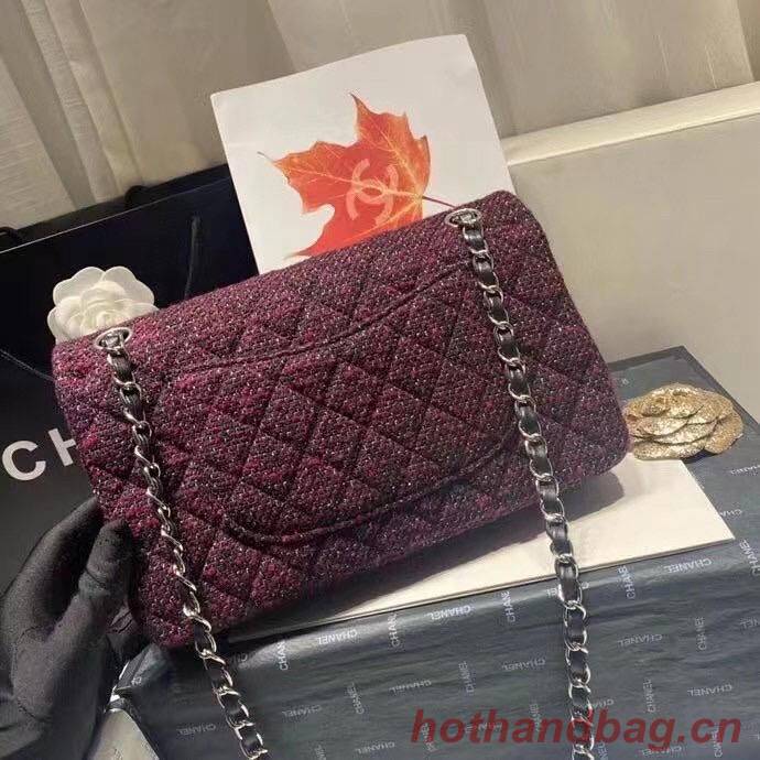 Chanel 2.55 Flap Bag 1112 Wine with Silver Hardware Chanel 2.55 Flap Bag 1112 Wine with Silver Hardware