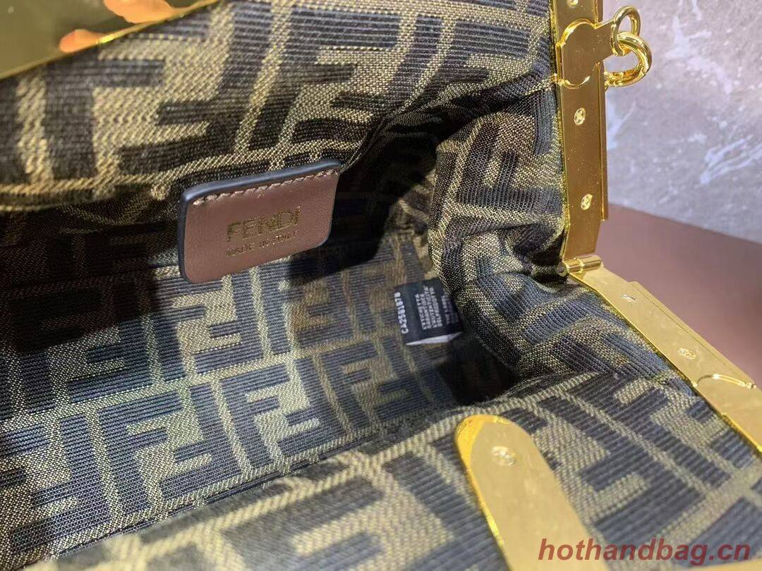 Fendi First Small leather interlace bag 8BP129A apricot Fendi First Small leather interlace bag 8BP129A apricot
