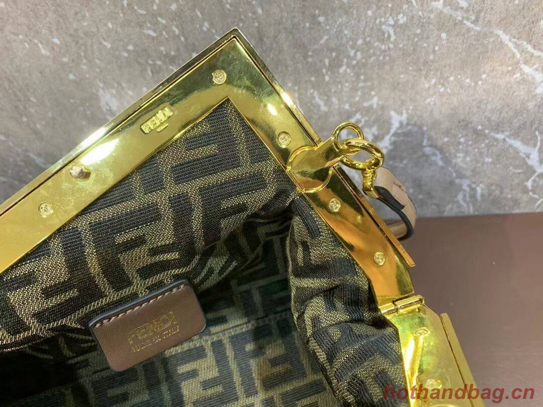 Fendi First Small leather interlace bag 8BP129A apricot Fendi First Small leather interlace bag 8BP129A apricot