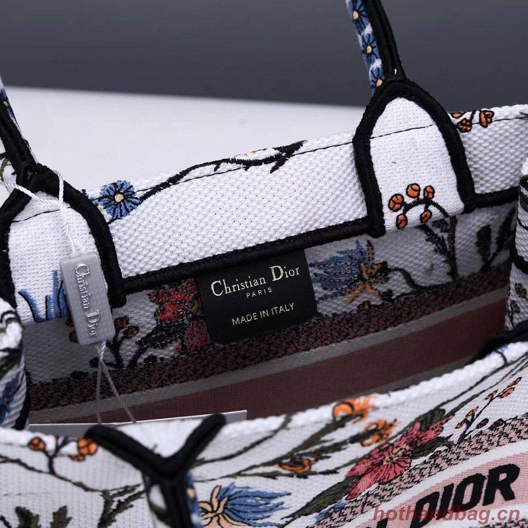 Small DIOR BOOK TOTE Multicolor Mille Fleurs Embroidery M1297ZW Small DIOR BOOK TOTE Multicolor Mille Fleurs Embroidery M1297ZW