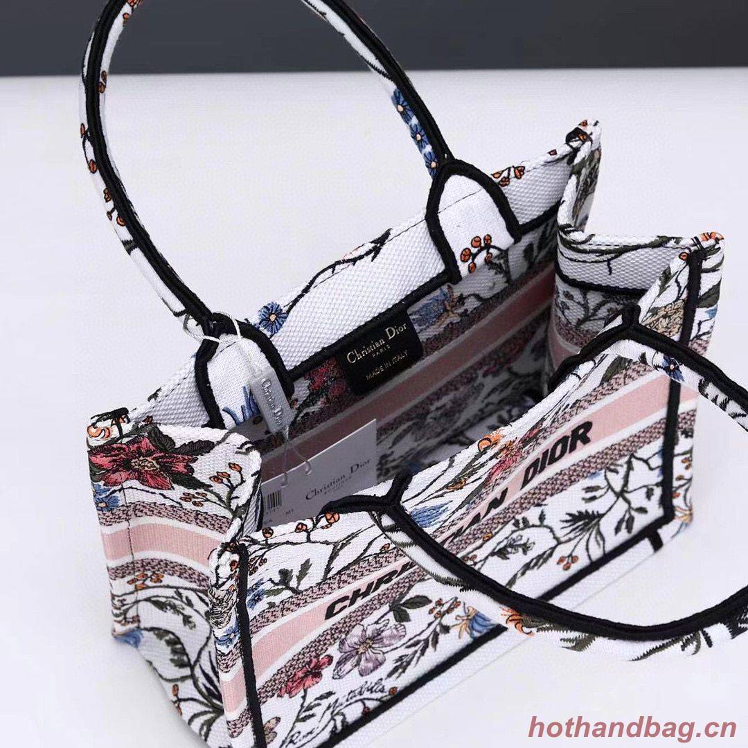 Small DIOR BOOK TOTE Multicolor Mille Fleurs Embroidery M1297ZW Small DIOR BOOK TOTE Multicolor Mille Fleurs Embroidery M1297ZW