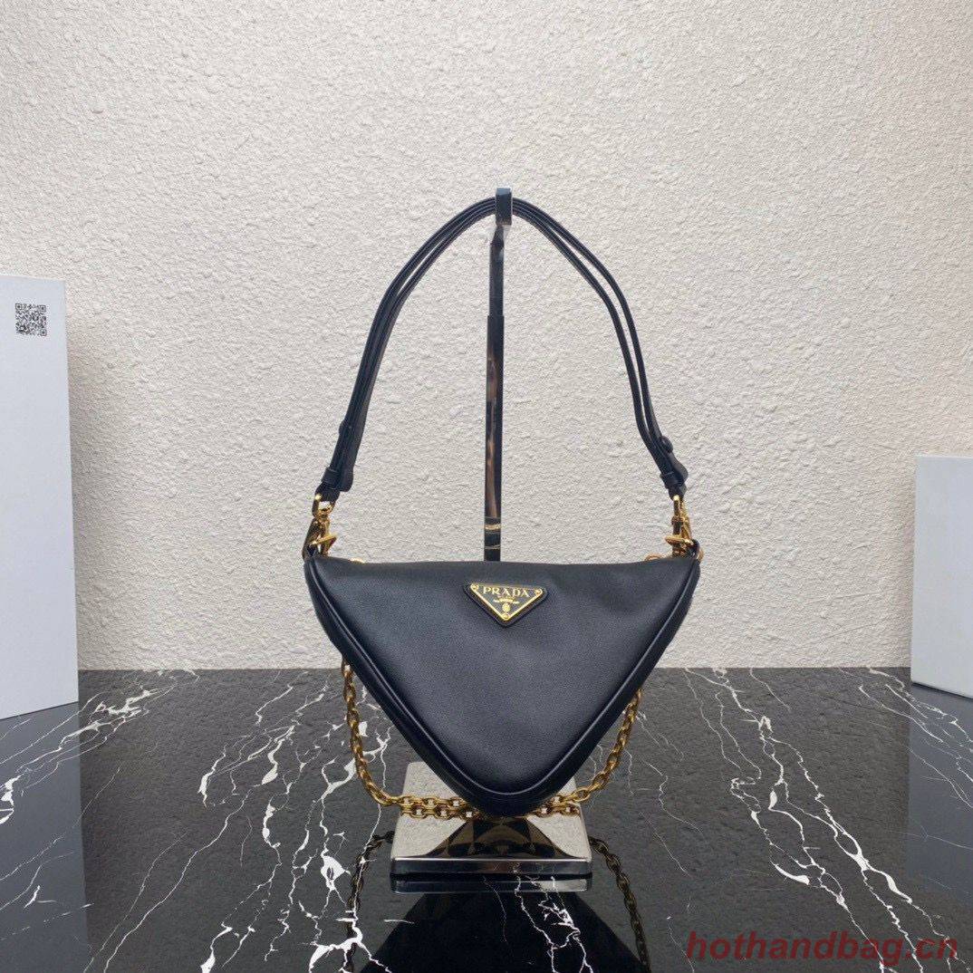 Prada Symbole leather and fabric mini bag 1BC176 Khaki Prada Symbole leather and fabric mini bag 1BC176 Khaki