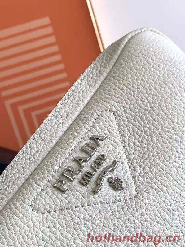 Prada Leather bag with shoulder strap 1DB820 white Prada Leather bag with shoulder strap 1DB820 white