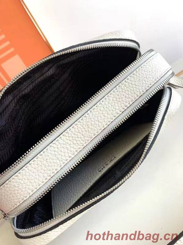 Prada Leather bag with shoulder strap 1DB820 white Prada Leather bag with shoulder strap 1DB820 white