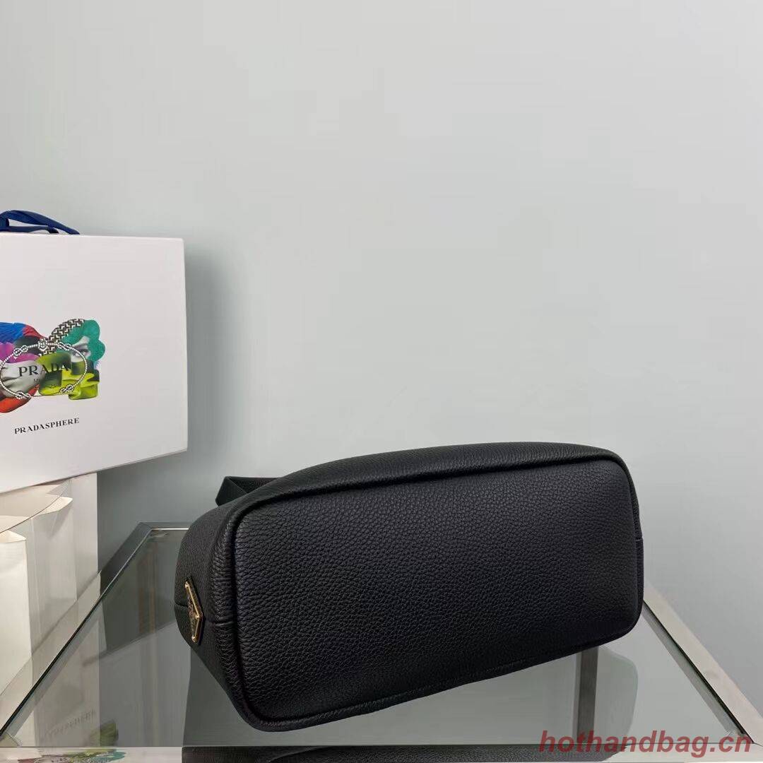 Prada leather tote bag 1AG833 black Prada leather tote bag 1AG833 black