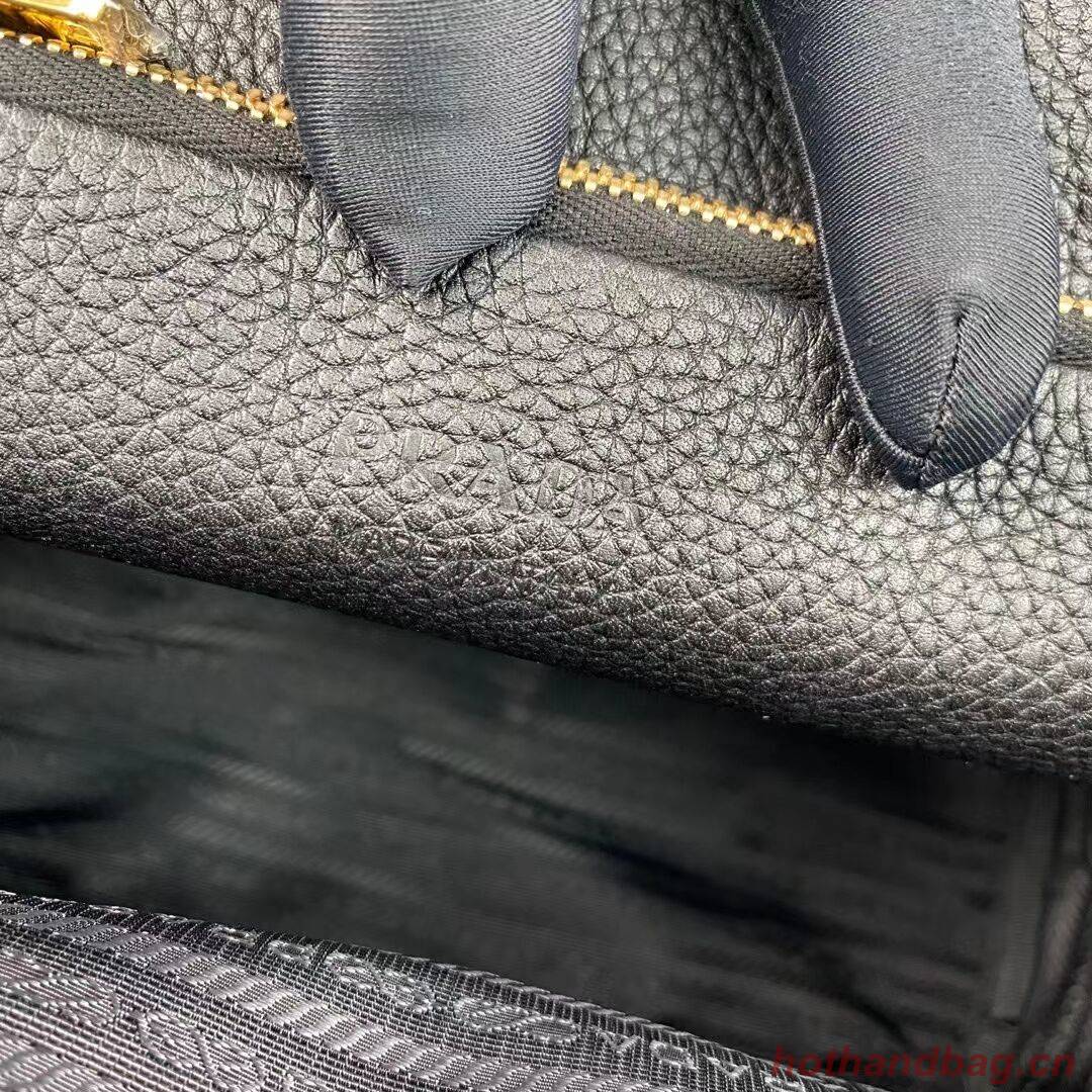 Prada leather tote bag 1AG833 black Prada leather tote bag 1AG833 black