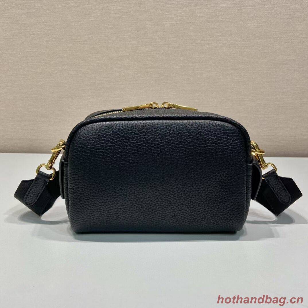 Prada Leather bag with shoulder strap 1DH781 black Prada Leather bag with shoulder strap 1DH781 black