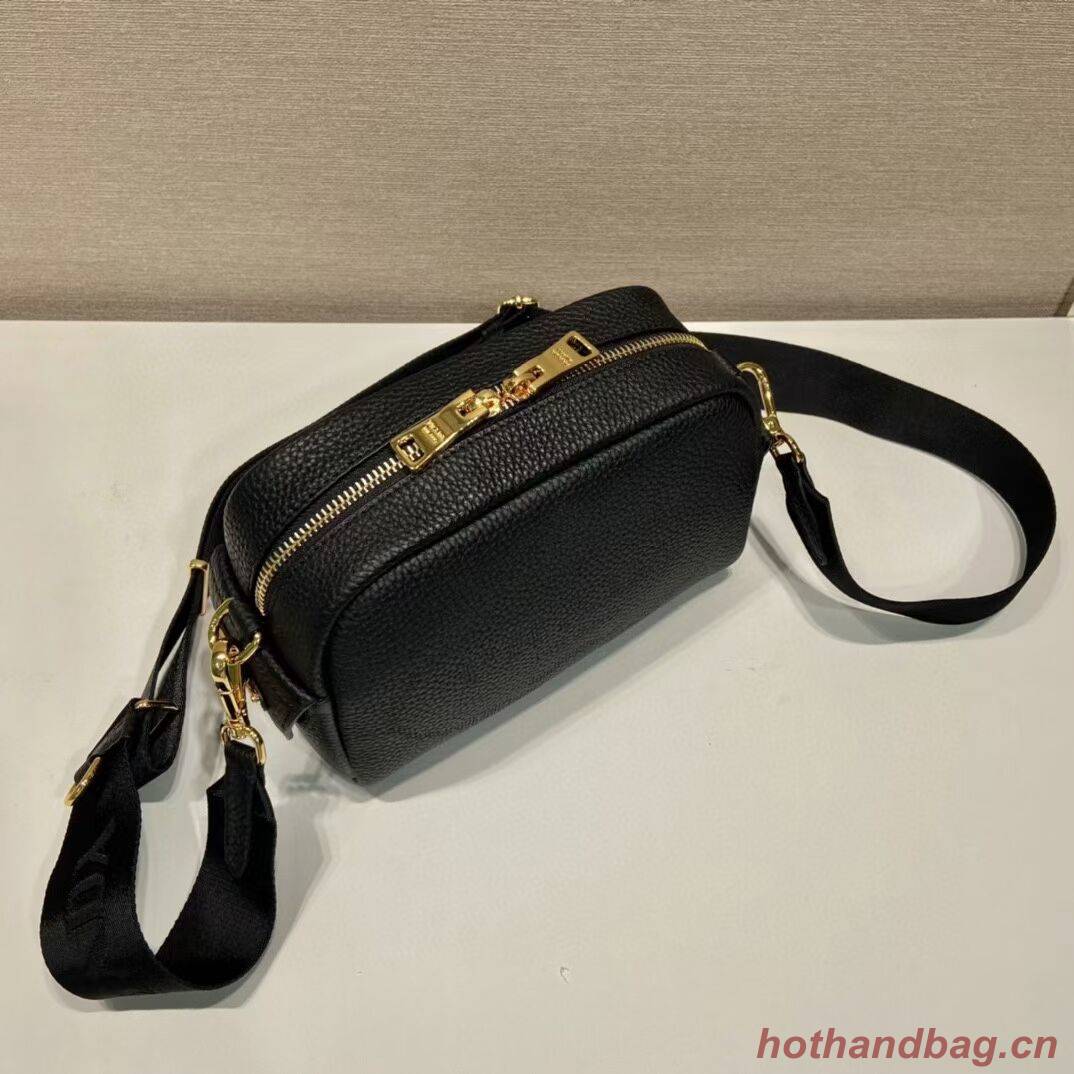 Prada Leather bag with shoulder strap 1DH781 black Prada Leather bag with shoulder strap 1DH781 black