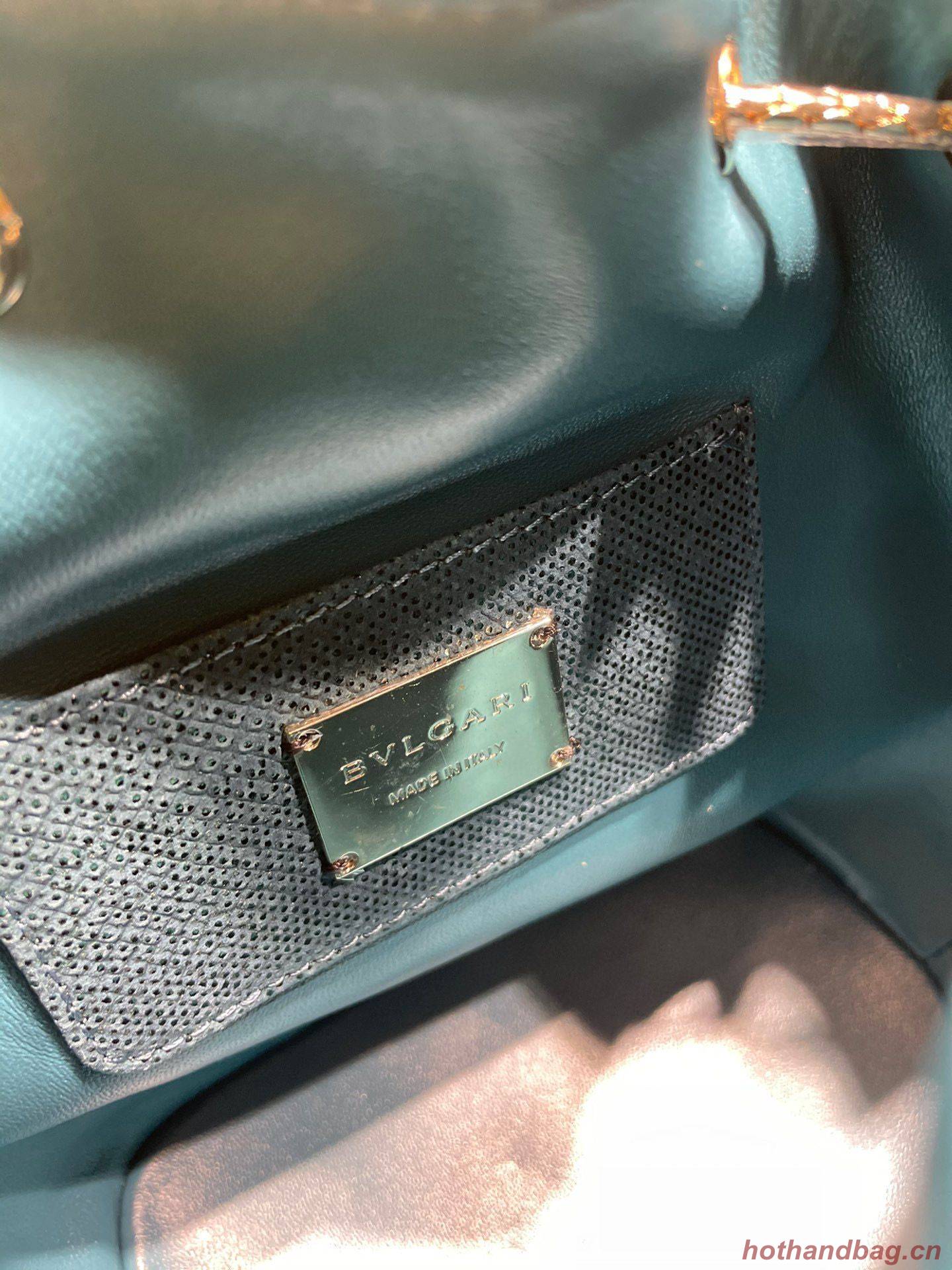 BVLGARI Original Snake Skin Bucket Bag B287614 Blue BVLGARI Original Snake Skin Bucket Bag B287614 Blue