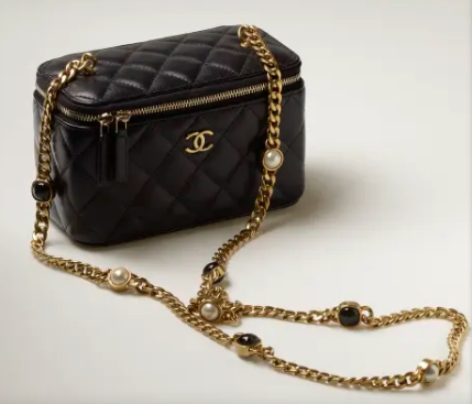 CHANEL VANITY WITH CHAIN AP2937 black CHANEL VANITY WITH CHAIN AP2937 black