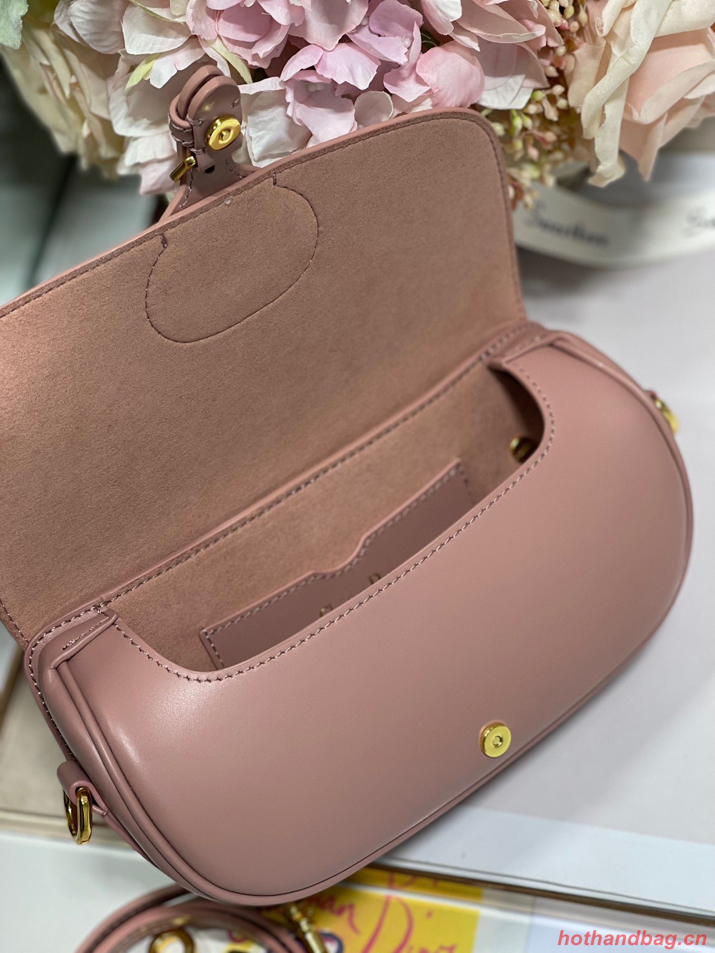 DIOR BOBBY EAST-WEST BAG Box Calfskin M9317S Pink DIOR BOBBY EAST-WEST BAG Box Calfskin M9317S Pink