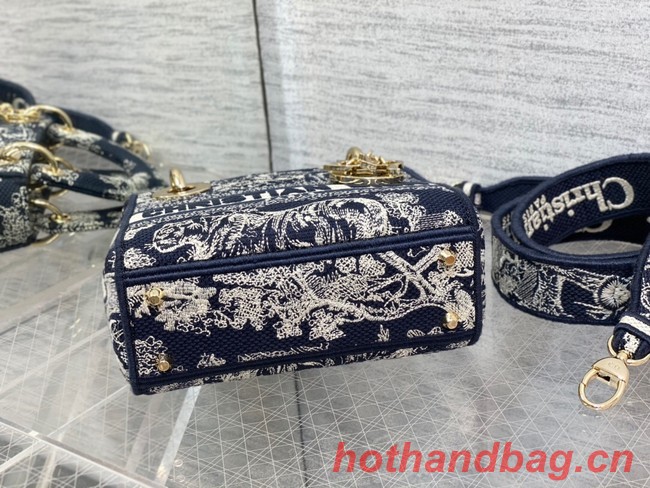 DIOR MINI LADY D-LITE BAG Toile de Jouy Embroidery M0500O-2