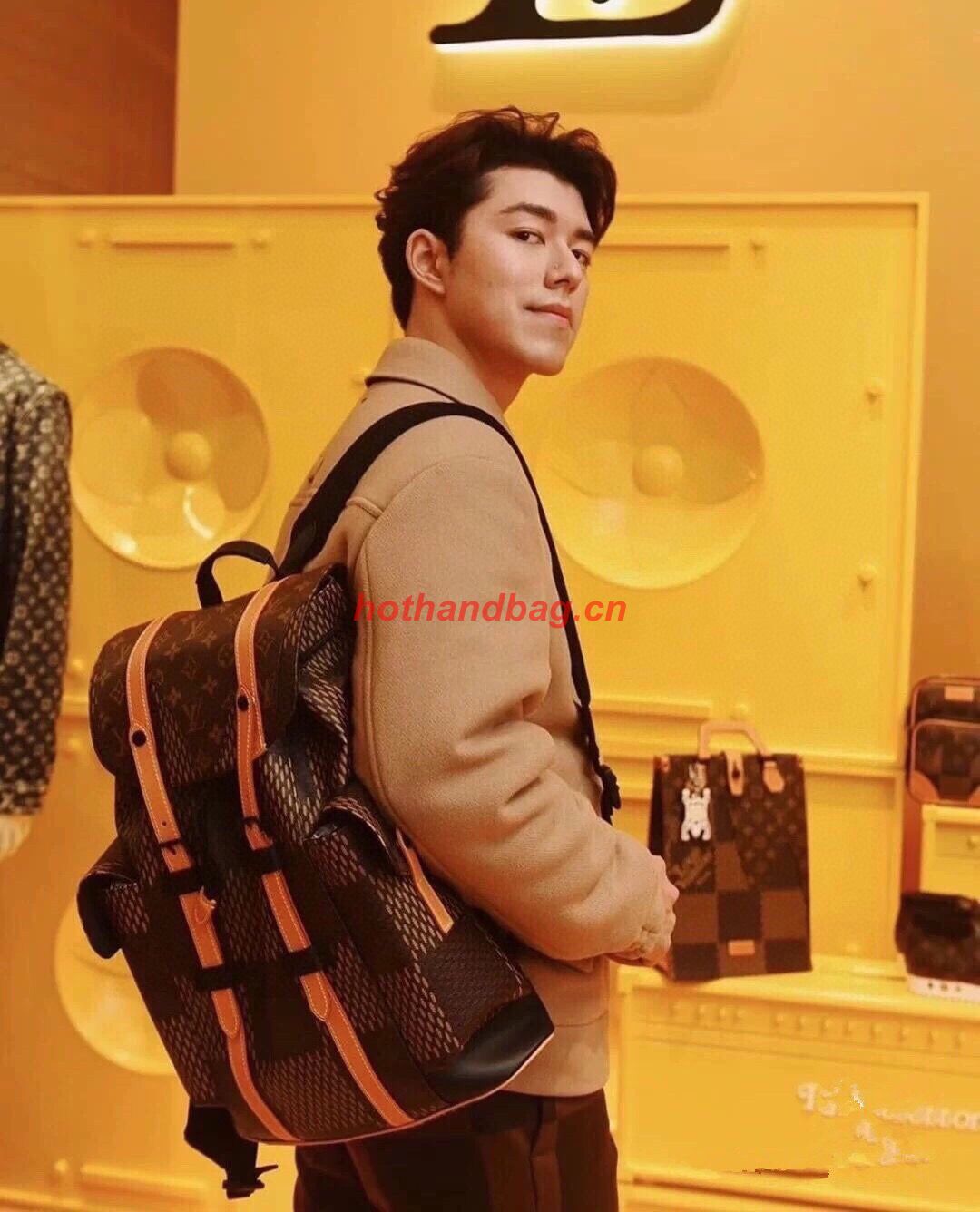 Louis Vuitton Monogram Giant Damier Ebene CHRISTOPHER PM N40358 Louis Vuitton Monogram Giant Damier Ebene CHRISTOPHER PM N40358