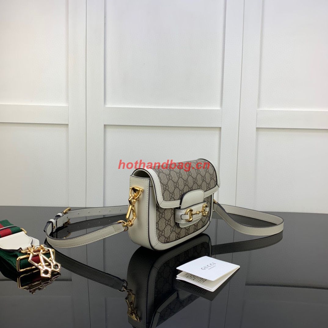 Gucci Horsebit 1955 GG mini bag 658574 white Gucci Horsebit 1955 GG mini bag 658574 white