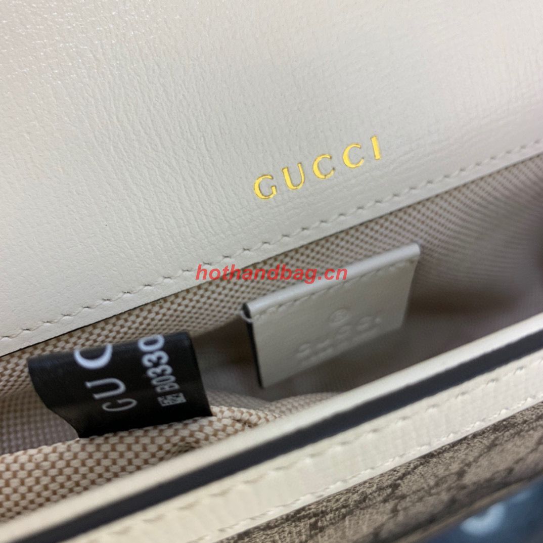 Gucci Horsebit 1955 GG mini bag 658574 white Gucci Horsebit 1955 GG mini bag 658574 white