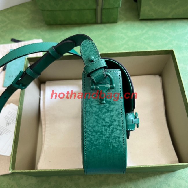 Gucci Horsebit 1955 small shoulder bag 726226 Green