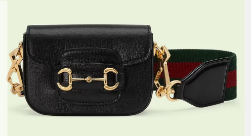 Gucci Horsebit 1955 strap wallet 699760 Black Gucci Horsebit 1955 strap wallet 699760 Black