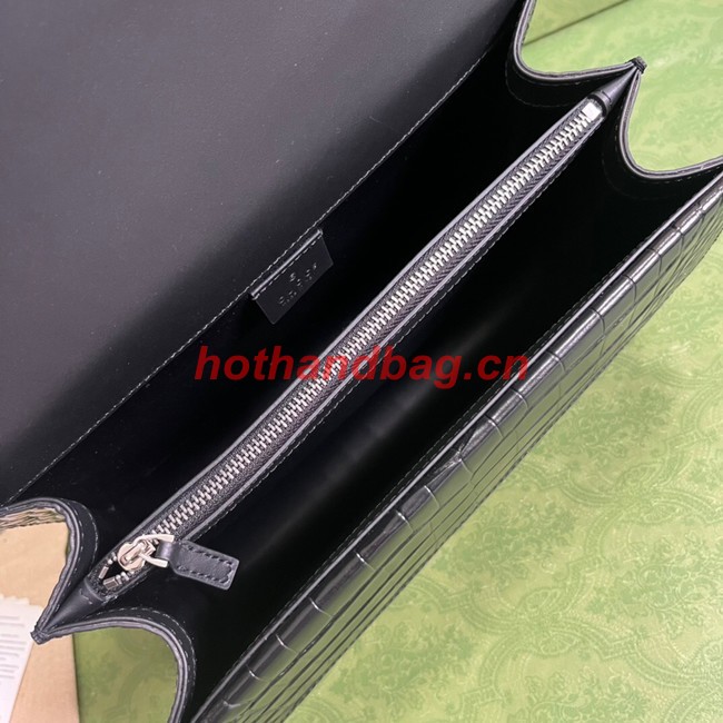 Gucci Dionysus Alligator pattern small shoulder bag 400249 black