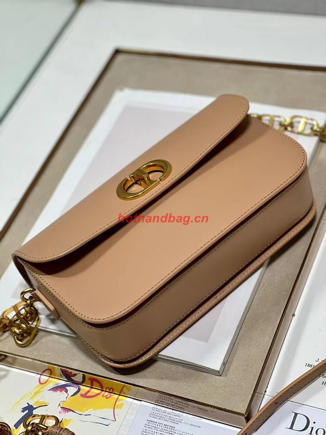 Dior 30 MONTAIGNE AVENUE BAG Dusty Box Calfskin M9260 PINK Dior 30 MONTAIGNE AVENUE BAG Dusty Box Calfskin M9260 PINK