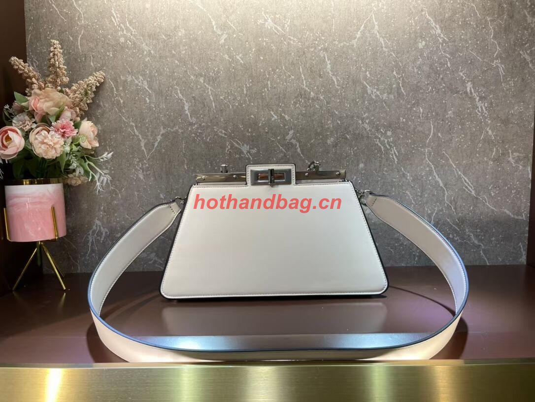 Fendi Peekaboo Cut Medium soft nappa leather bag 8BN340 WHITE Fendi Peekaboo Cut Medium soft nappa leather bag 8BN340 WHITE