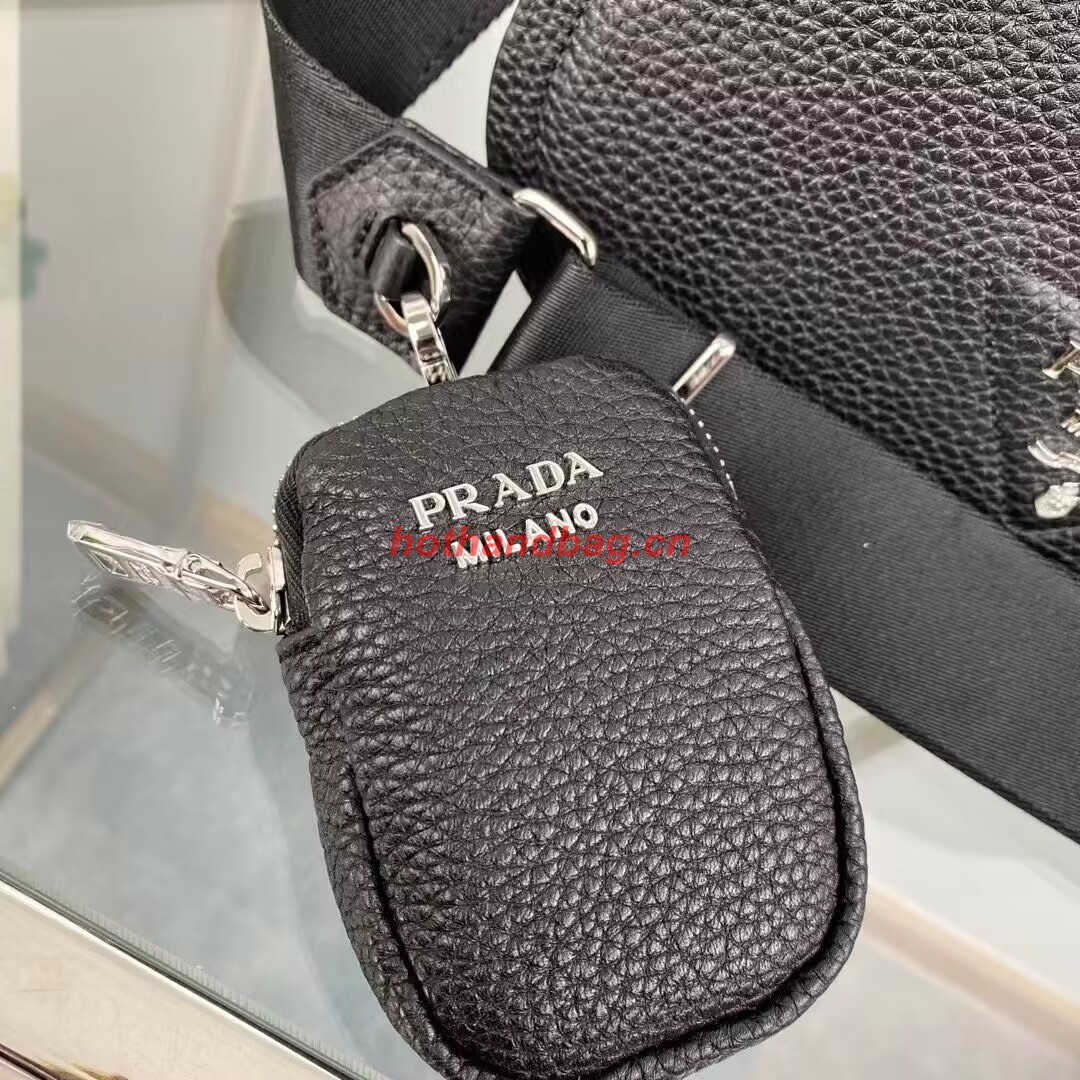 Prada Leather shoulder bag 1AD229 black Prada Leather shoulder bag 1AD229 black