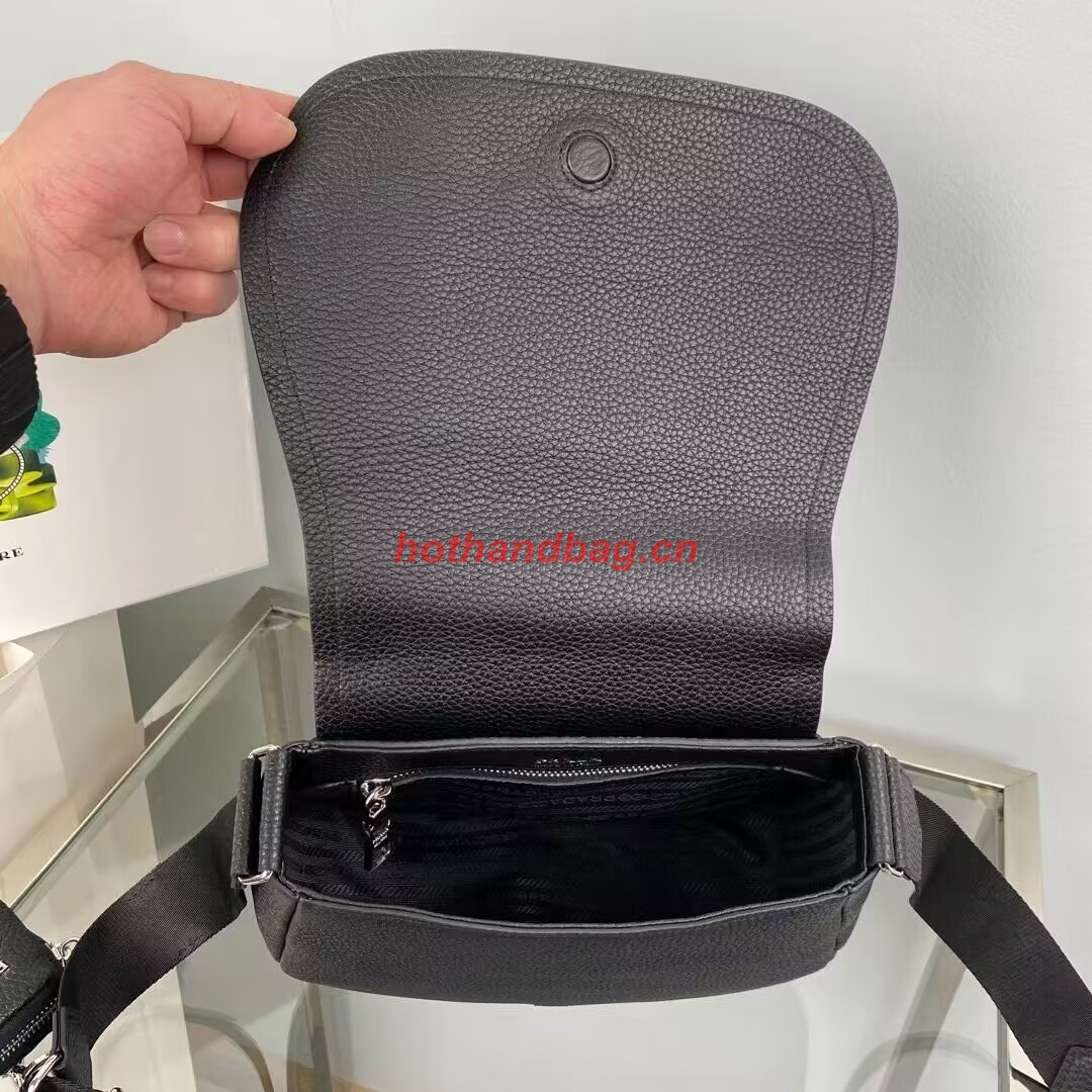 Prada Leather shoulder bag 1AD229 black Prada Leather shoulder bag 1AD229 black