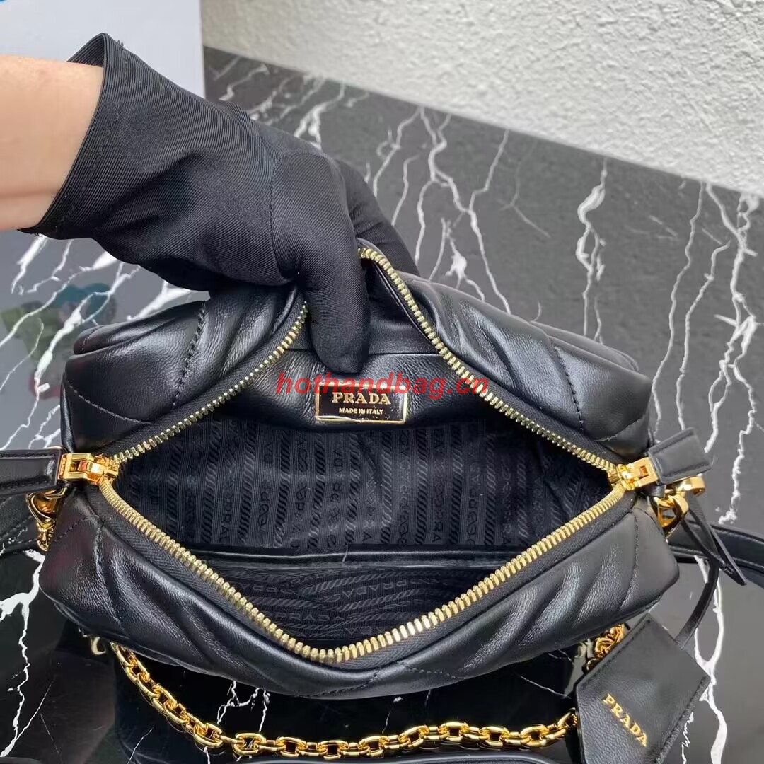 Prada Small nappa leather bag 1HH097 black Prada Small nappa leather bag 1HH097 black