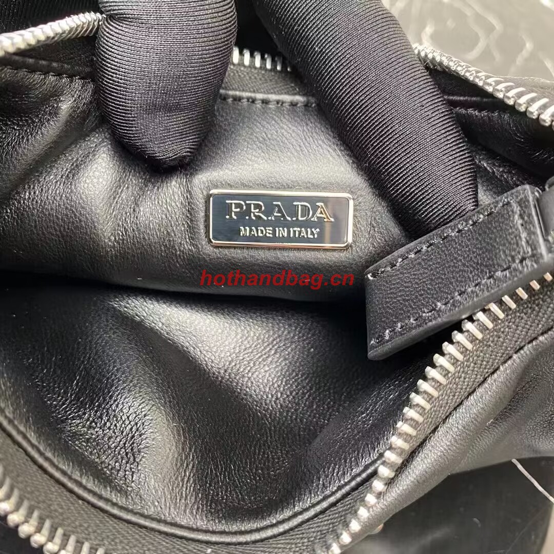 Prada Soft padded nappa leather mini-bag 1BA384 black Prada Soft padded nappa leather mini-bag 1BA384 black