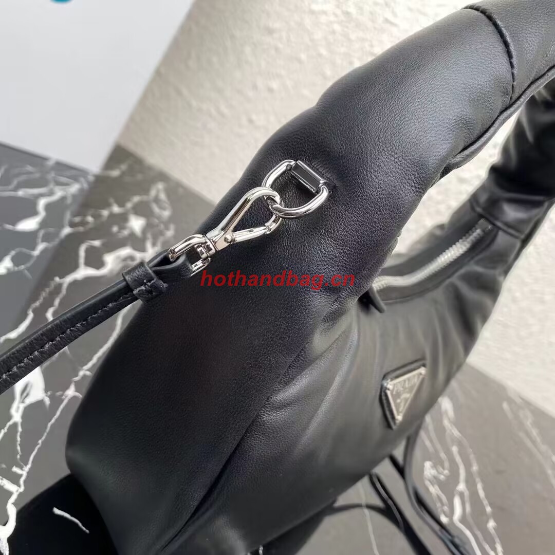 Prada Soft padded nappa leather mini-bag 1BA384 black Prada Soft padded nappa leather mini-bag 1BA384 black