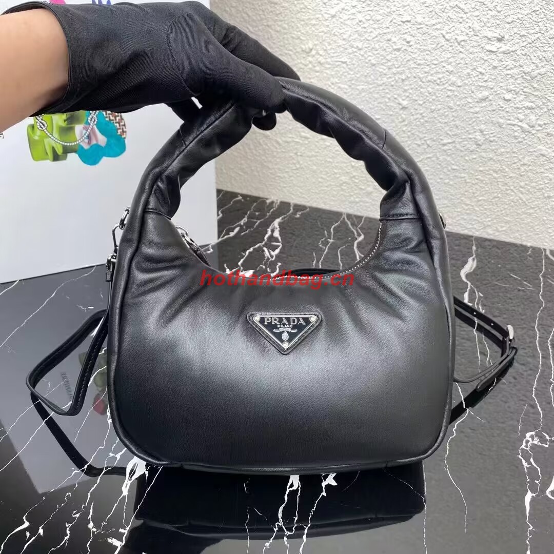 Prada Soft padded nappa leather mini-bag 1BA384 black Prada Soft padded nappa leather mini-bag 1BA384 black