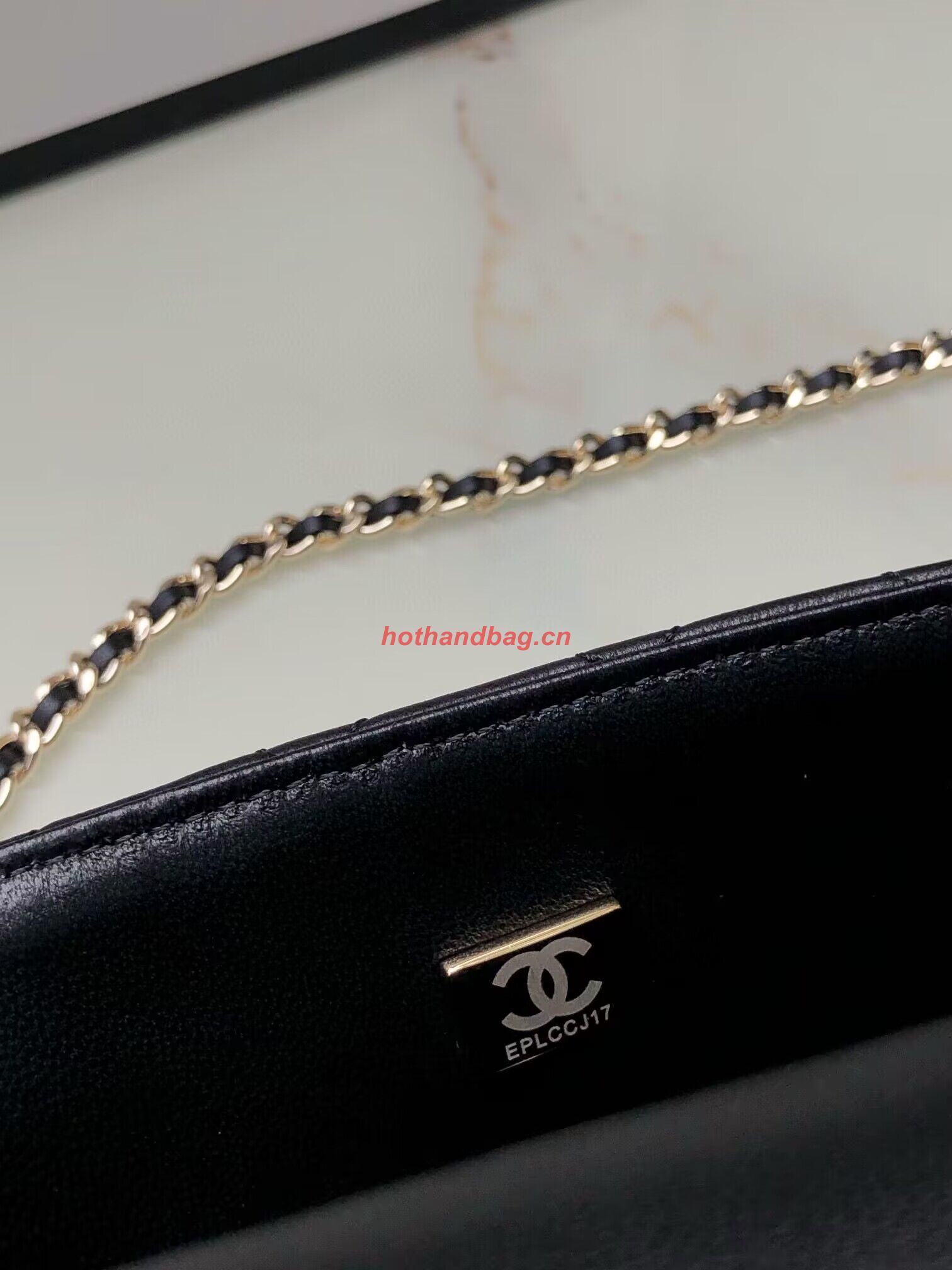 CHANEL mini flap bag with top handle AS2431 Black&Gold-Tone CHANEL mini flap bag with top handle AS2431 Black&Gold-Tone