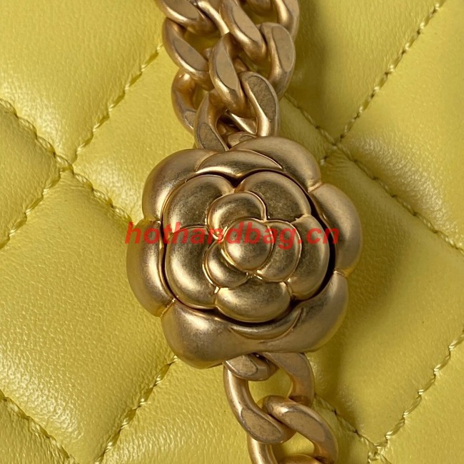 Chanel MINI FLAP BAG AS4040 yellow