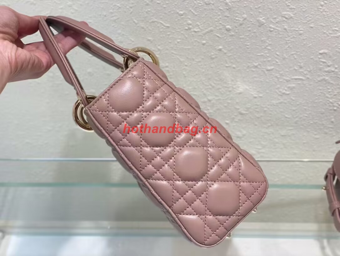 SMALL LADY DIOR MY ABCDIOR BAG Cannage Lambskin M0538ONG Peony Pink SMALL LADY DIOR MY ABCDIOR BAG Cannage Lambskin M0538ONG Peony Pink