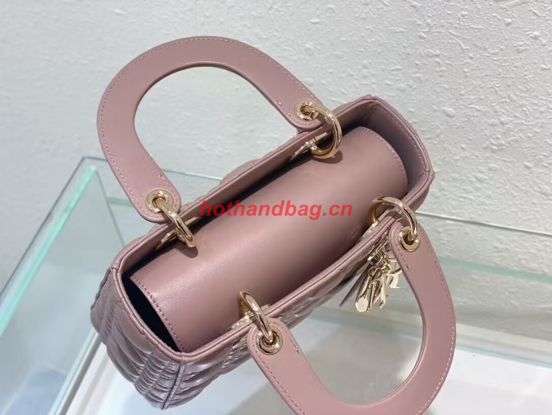 SMALL LADY DIOR MY ABCDIOR BAG Cannage Lambskin M0538ONG Peony Pink SMALL LADY DIOR MY ABCDIOR BAG Cannage Lambskin M0538ONG Peony Pink